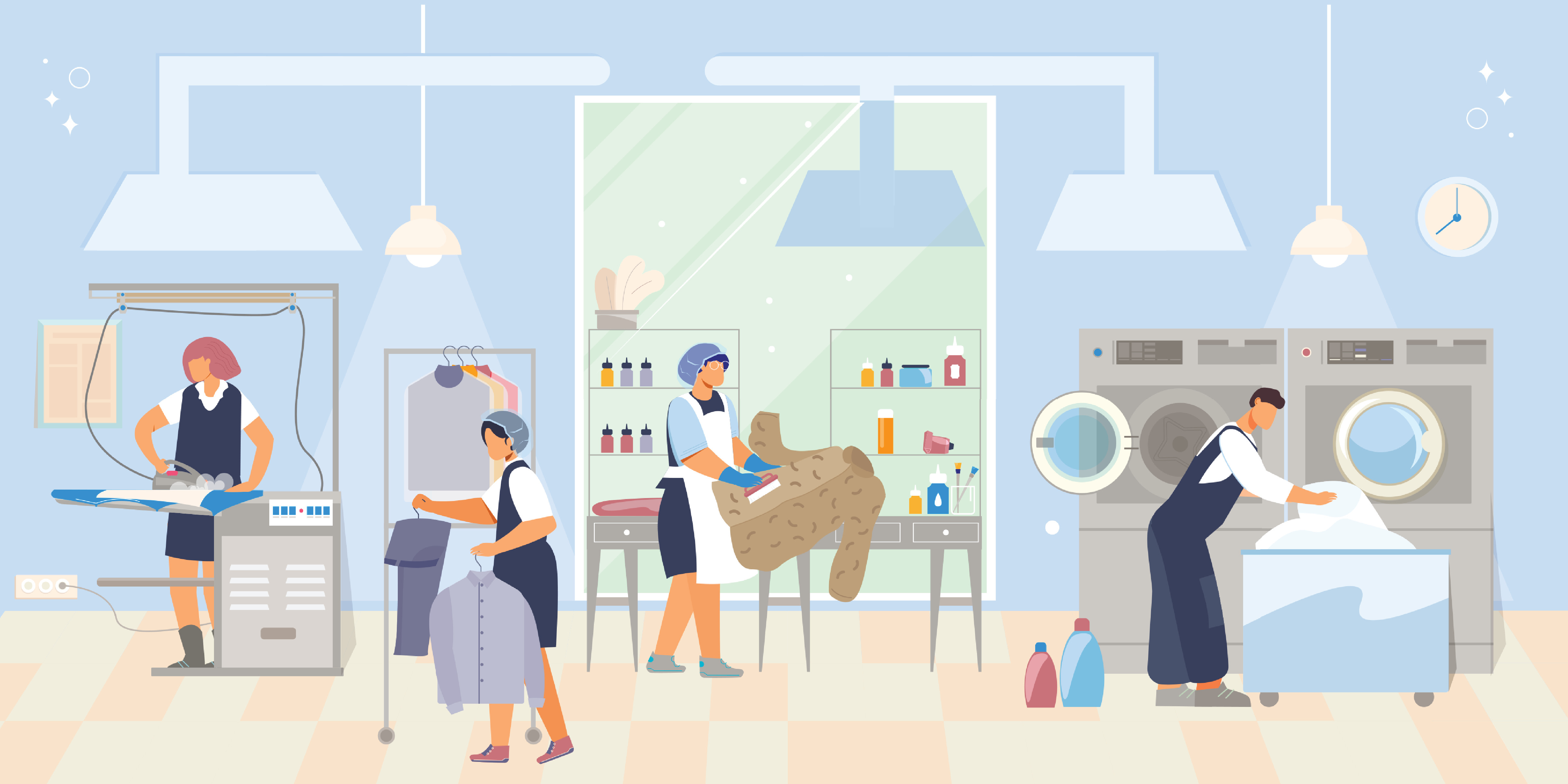 Commercial Laundry Shutterstock 1832385265